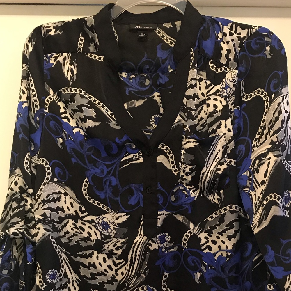 ABstudio classic patterned blouse - Picture 3 of 11